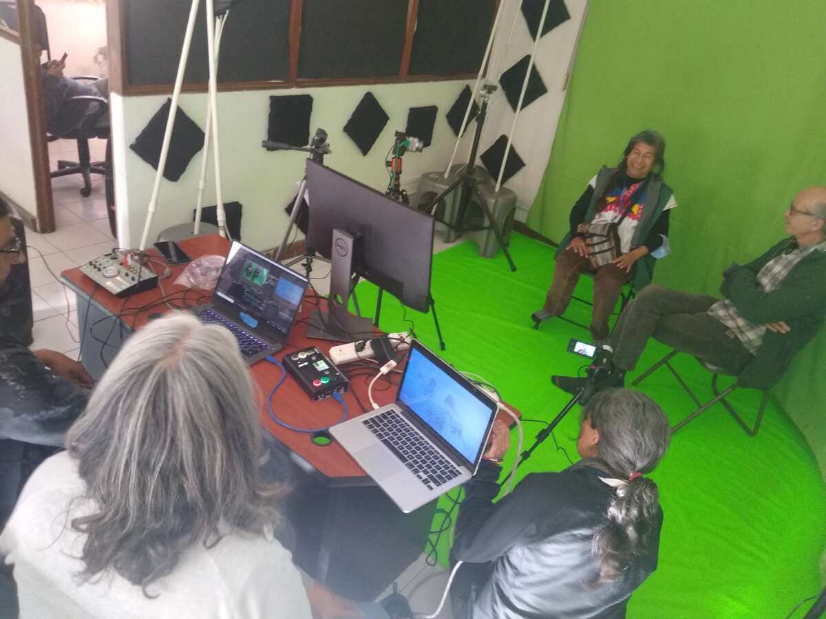 Members of the People’s Lab of Sell-Managed Tools provide technological training and support to a water-rights movement in Puebla state.